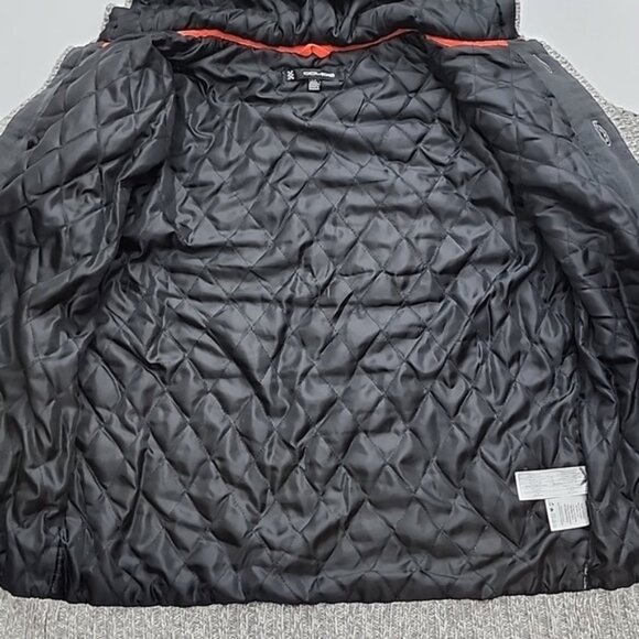 Coupe Men's Wool Blend Knit Button Up Hooded Jacket Beige Black Nordic Sz Large - Picture 7 of 13